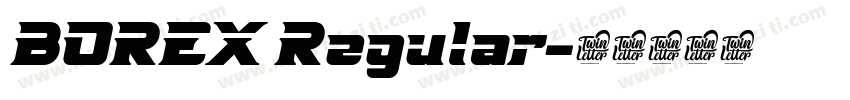 BOREX Regular字体转换